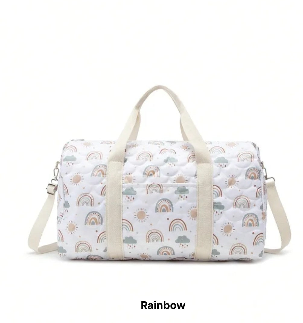 Quilted Mommy Embroidery Diaper Bag