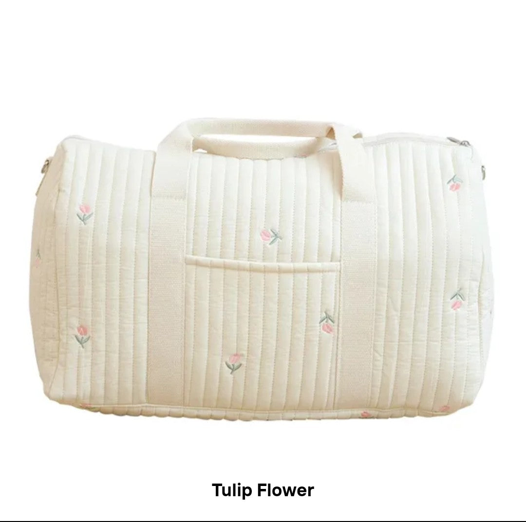 Quilted Mommy Embroidery Diaper Bag